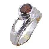 Emilia Boho Red Solitaire Ring for Everyday Glam
